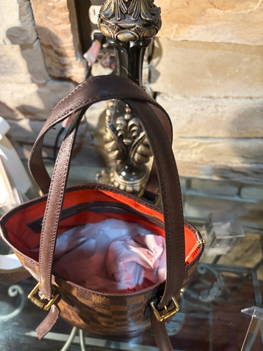 Louis Vuitton Marais Damier Ebene Bucket Tote - Picture 3 of 11